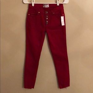 Red Free People pants